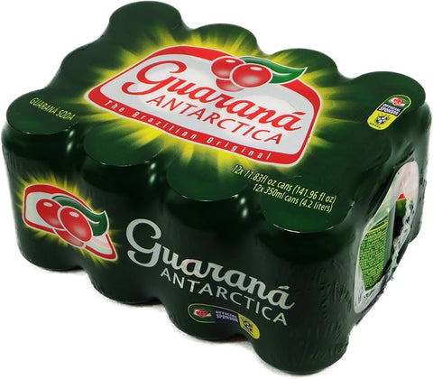 Guaraná Antarctica Brazilian Soda – Original Flavor (12 fl oz Can or 2 L Bottle)