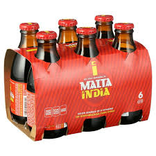 Malta India Malt Beverage 6-Pack (6 × 12 fl oz Bottles) non-alcoholic